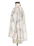 BDG 100% Cotton Plaid Ivory Long Sleeve Button-Down Shirt Size M - photo 5