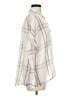BDG 100% Cotton Plaid Ivory Long Sleeve Button-Down Shirt Size M - photo 4