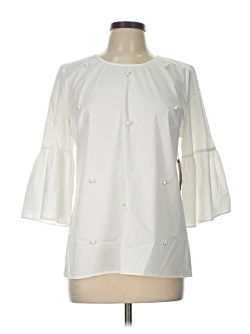 a.n.a. A New Approach 3/4 Sleeve Blouse (view 1)