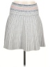 BCBGMAXAZRIA Chevron-herringbone Gray Casual Skirt Size L - photo 1