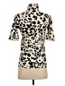 Shan Animal Print Ivory Short Sleeve Top Size S (estimated) - photo 2