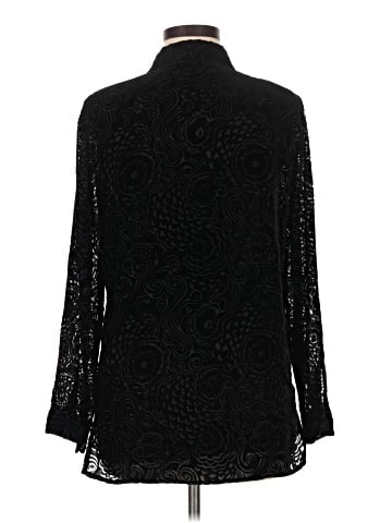 Carole Little Long Sleeve Silk Top (view 2)