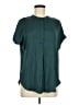 Old Navy 100% Polyester Teal Short Sleeve Blouse Size M (tall) - photo 1