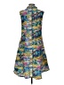Kozan 100% Polyester Print Blue Cocktail Dress Size S - photo 2