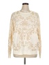 Adrianna Papell Paisley Ivory Pullover Sweater Size XL - photo 1