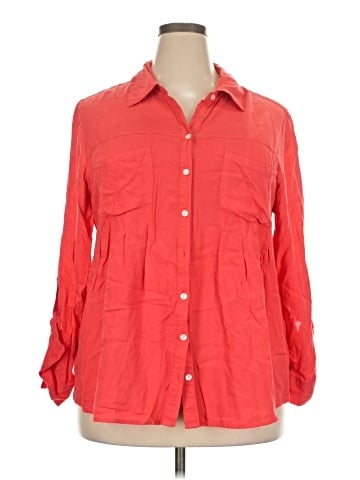 Style&Co 3/4 Sleeve Button-Down Shirt (view 1)