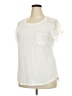 Paper Tee Ivory Short Sleeve Top Size 2X - photo 1