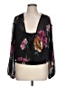 CeCe 100% Polyester Black 3/4 Sleeve Blouse Size L - photo 1