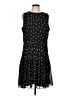 Ann Taylor 100% Polyester Stars Black Cocktail Dress Size 12 (tall) - photo 1