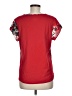 Van Heusen 100% Polyester Red Short Sleeve Blouse Size M - photo 2