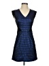 Tibi Houndstooth Blue Cocktail Dress Size 0 - photo 1
