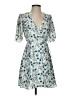 Alice + Olivia 100% Polyester Print Blue Cocktail Dress Size 0 - photo 1