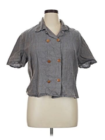 Flax Short Sleeve Blouse (view 1)