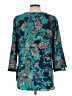 Van Heusen 100% Polyester Teal 3/4 Sleeve Blouse Size L - photo 2