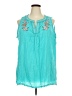 Assorted Brands Teal Sleeveless Blouse Size 2X - photo 1