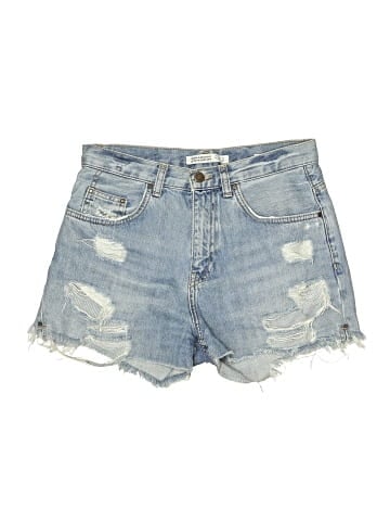 Zara Basic Denim Shorts (view 1)