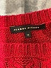 Jeanne Pierre Chevron-herringbone Red Pullover Sweater Size M - photo 7