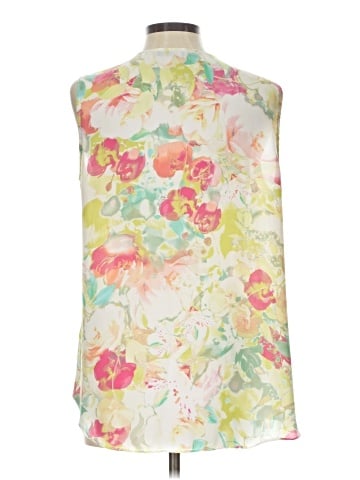 Rose + Olive Sleeveless Blouse (view 2)