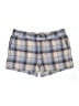 Caslon 100% Linen Plaid Blue Shorts Size XL - photo 1