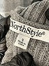 North Style Color Block Gray Turtleneck Sweater Size S - photo 7