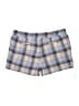 Caslon 100% Linen Plaid Blue Shorts Size XL - photo 2
