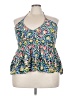 Old Navy 100% Rayon Blue Sleeveless Blouse Size 3X - photo 1