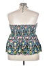Old Navy 100% Rayon Blue Sleeveless Blouse Size 3X - photo 2