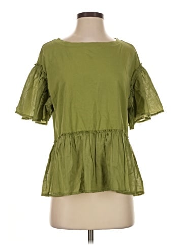 By Anthropologie Short Sleeve Blouse (view 1)