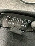 Topshop 100% Polyester Black Short Sleeve Top Size 6 - photo 7