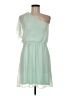 Express Solid Green Cocktail Dress Size M - photo 1
