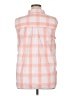 Eddie Bauer Plaid Pink Sleeveless Button-Down Shirt Size XL - photo 2