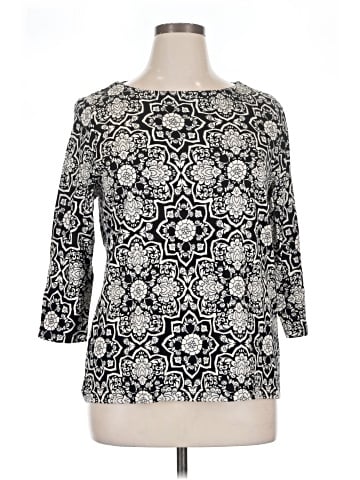Croft & Barrow 3/4 Sleeve Blouse (view 1)