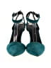 Alexander Wang 100% Leather Color Block Teal Heels Size EU 39 - photo 2