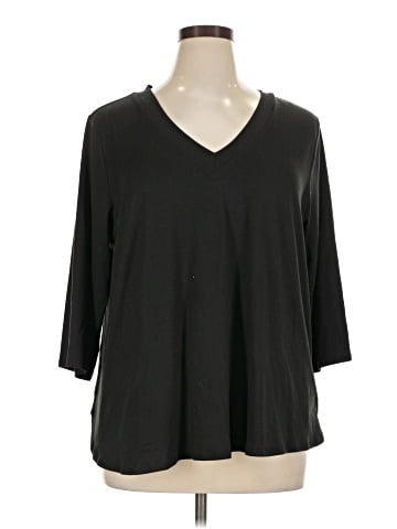 Bobeau 3/4 Sleeve Top (view 1)
