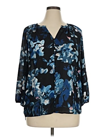 Saint Tropez West 3/4 Sleeve Blouse (view 1)