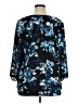 Saint Tropez West 100% Polyester Blue 3/4 Sleeve Blouse Size XL - photo 2