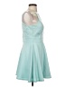 Mi ami Stars Teal Cocktail Dress Size S - photo 4