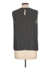 T Tahari 100% Polyester Gray Sleeveless Blouse Size L - photo 2