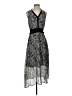 Central Park West Paisley Black Gray Cocktail Dress Size S - photo 1