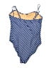 J.Crew Chevron-herringbone Blue One Piece Swimsuit Size 12 - photo 2