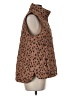 Lands' End 100% Polyester Animal Print Brown Vest Size M (petite) - photo 4