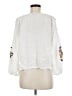Very J 100% Rayon White 3/4 Sleeve Blouse Size M - photo 2