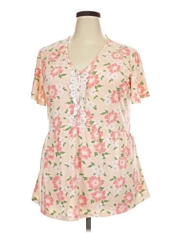 Crush Short Sleeve Blouse (view 1)