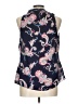 Laundry by Shelli Segal 100% Polyester Blue Sleeveless Blouse Size L - photo 2