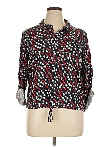 Tommy Hilfiger 3/4 Sleeve Button-Down Shirt (view 1)