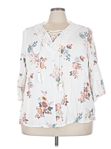 American Rag Cie 3/4 Sleeve Blouse (view 1)
