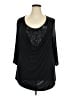 Catherines Black 3/4 Sleeve Top Size 2X - photo 1