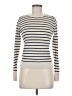 Club Monaco Stripes Ivory Turtleneck Sweater Size M - photo 1