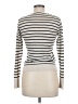 Club Monaco Stripes Ivory Turtleneck Sweater Size M - photo 2