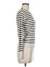Club Monaco Stripes Ivory Turtleneck Sweater Size M - photo 4